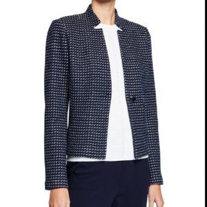 St. John Dotted-Inlay Tweed Knit Jacket